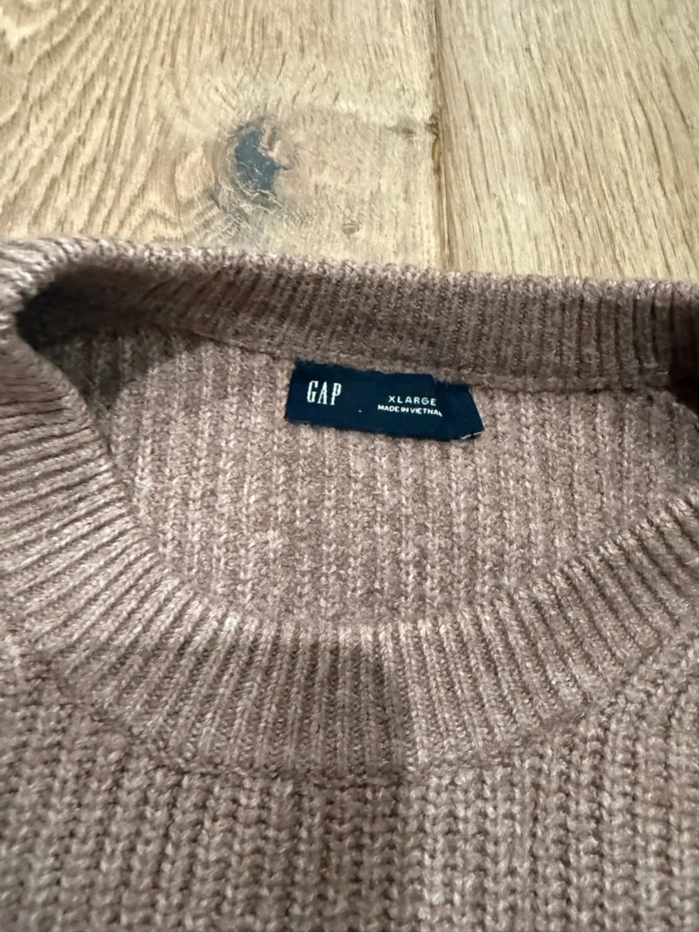 GAP Ribbed Wide-Leg Knit Pants in Taupe - Picture 5 of 5